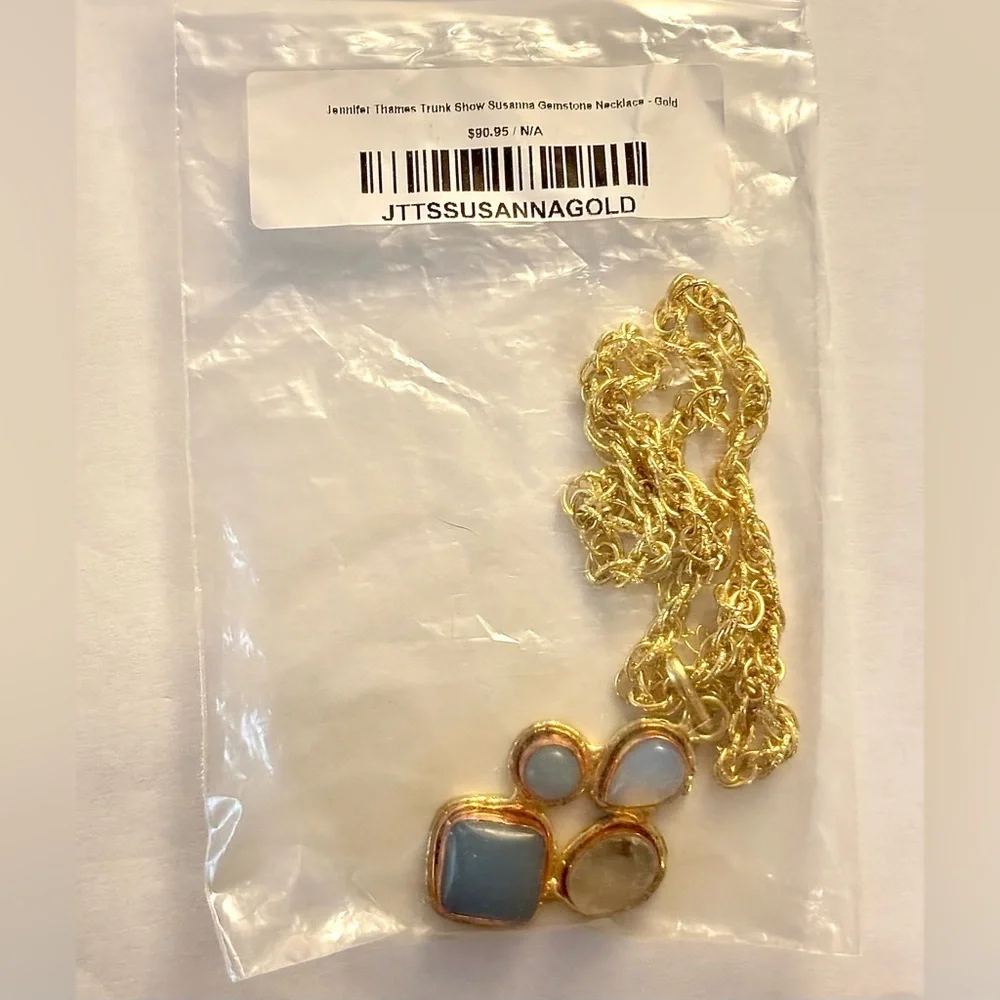 Handmade by Artisan Jennifer Thames Originals Gold Filled Multi-Stone Necklace - Picture 5 of 5